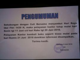 CUTI BERSAMA PEMERINTAH DESA NGALANG